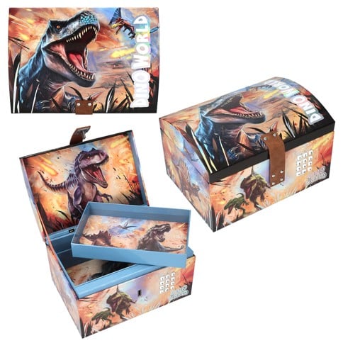 Dino World - Treasure Chest With Code, Sound And Light (414489)