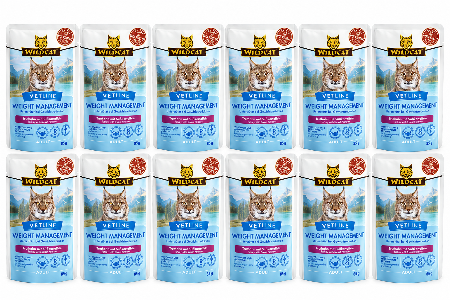 Wildcat - 12x Vetline Weight Management - Turkey 85 gr