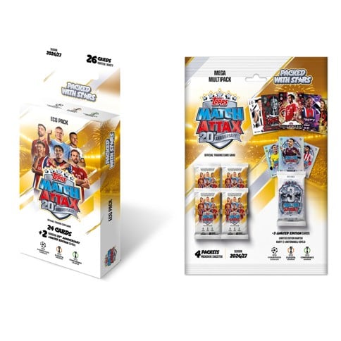 Topps – Match Attax Champions League Eco Pack + Mega Multipack
