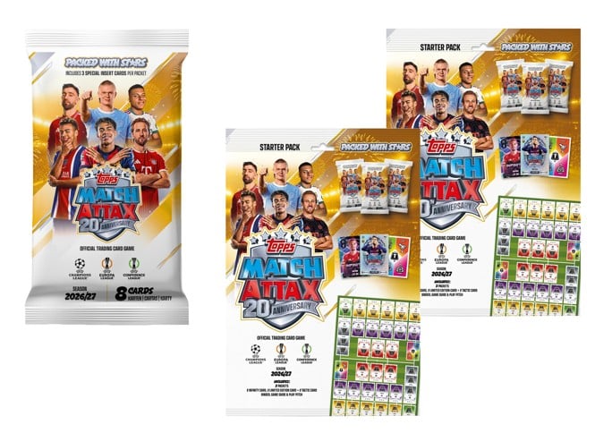 Topps - 2x Match Attax Champions League Cards + Starter Pack