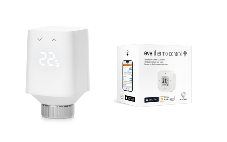 Eve - Thermo + Thermo Control Smartes Heizkörperthermostat (Matter) - Bundle