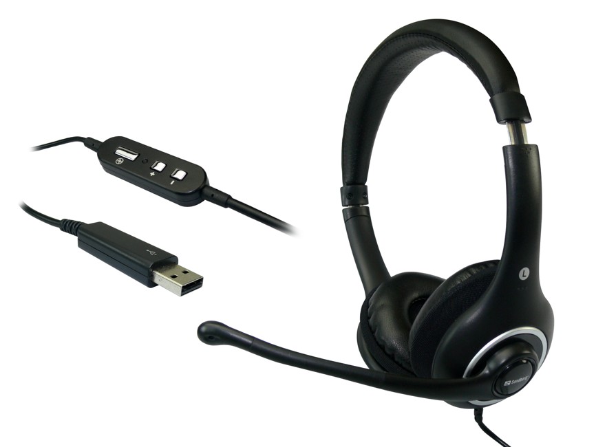 Plug'n Talk Headset USB Black (Sandberg) 125-95