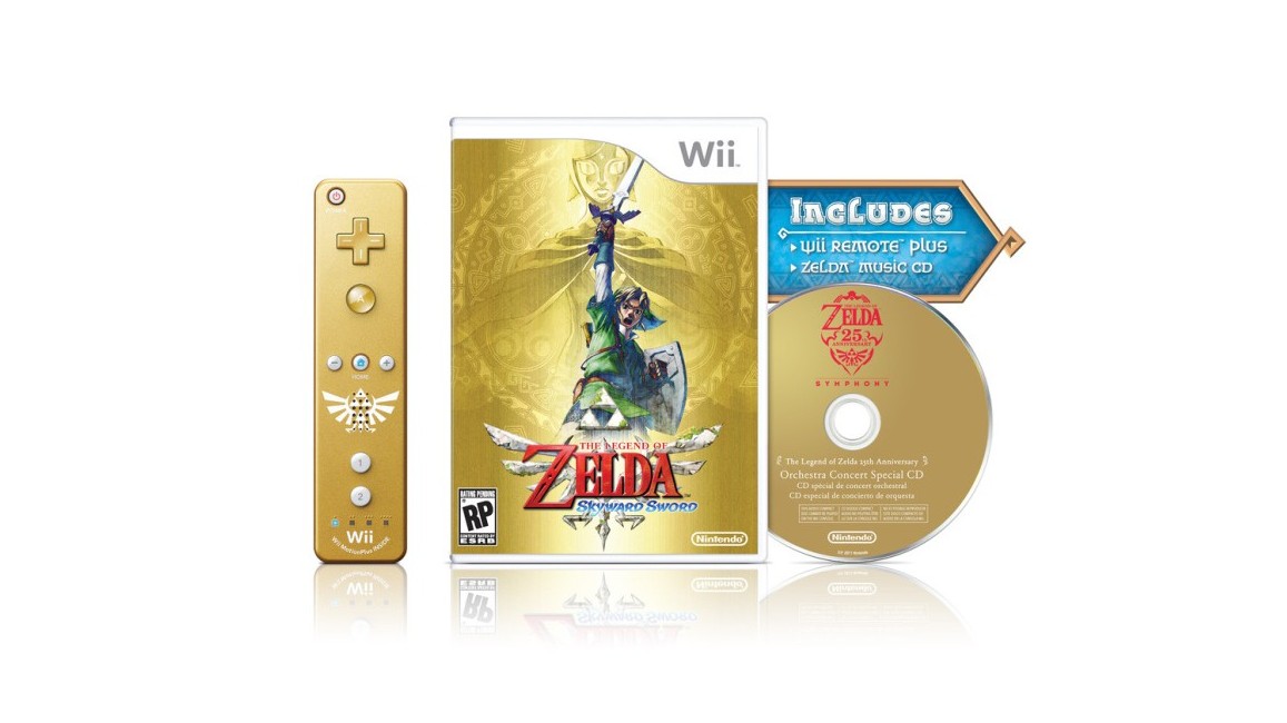 Legend of Zelda: Skyward Sword Limited Edition with Gold Remote Controller