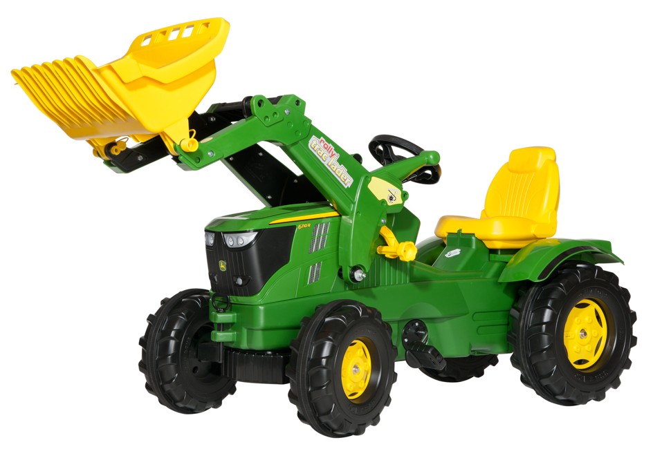 Rolly Toys - John Deere Tractor with loader 6210R - Pedal ride-on (611096)