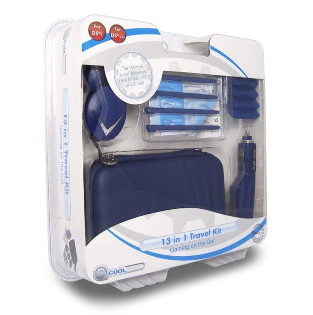 13 in 1 Travel Kit for DSi, DS Lite and 3DS Dark Blue (Coolgear)