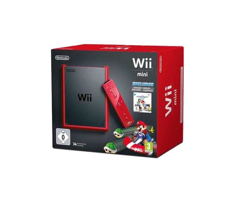 Nintendo Wii MINI (RED) Console + Mario Kart (EU)