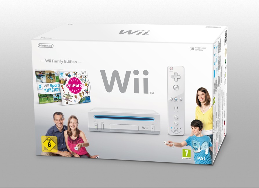 Nintendo Wii Console + Wii Party + Wii Sports (WHITE)