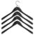 HAY - Soft Coat Hanger Wide Set of 4 - Black (500073) - E thumbnail-1