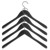 HAY - Soft Coat Hanger Wide Set of 4 - Black (500073) thumbnail-1