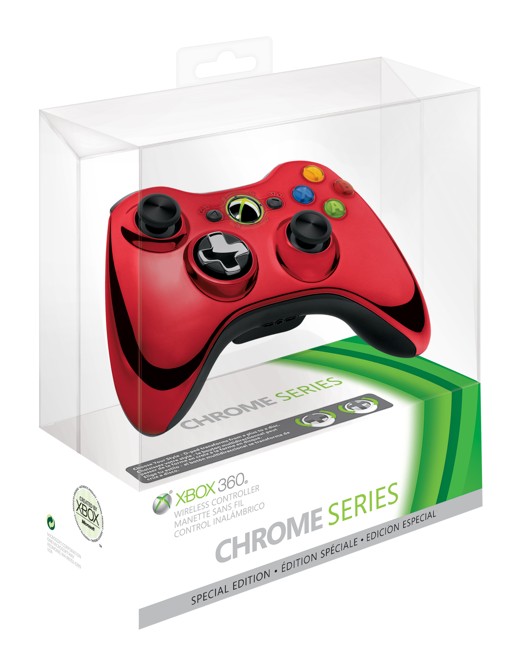 Xbox 360 Controller Wireless 2010 (Chrome Red)