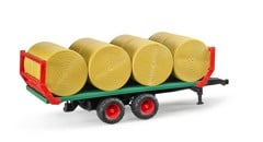 Bruder - Bale Transport Trailer with 8 round bales (02220)