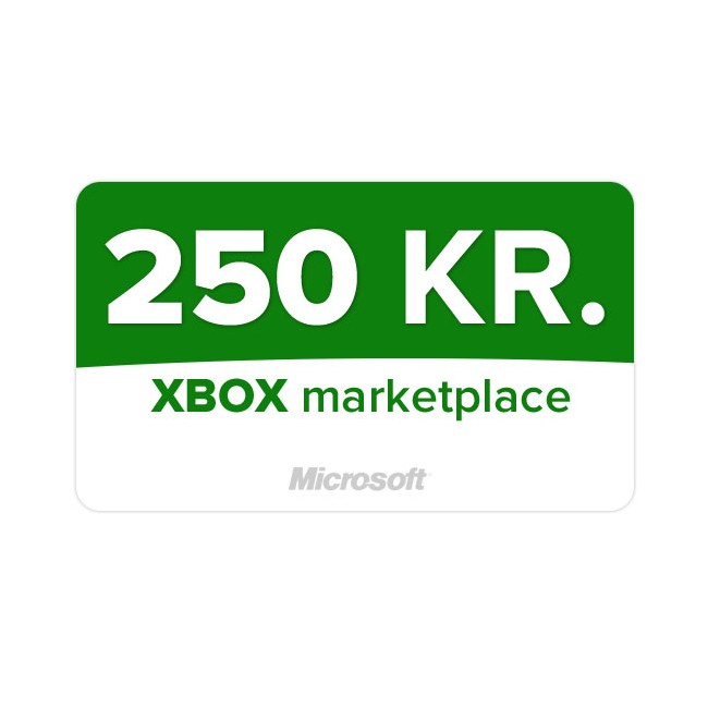 Microsoft 250 NOK (Code via email) /Xbox One
