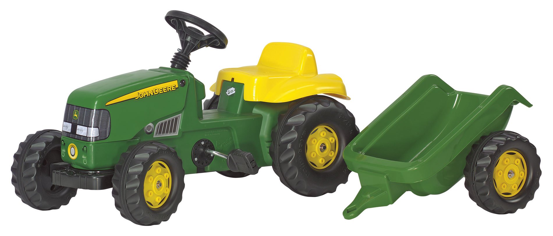 Rolly Toys - John Deere Tractor and trailer - Pedal ride-on (012190)