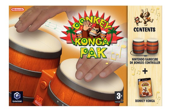 Trummor för spelet Donkey konga till Gamecube