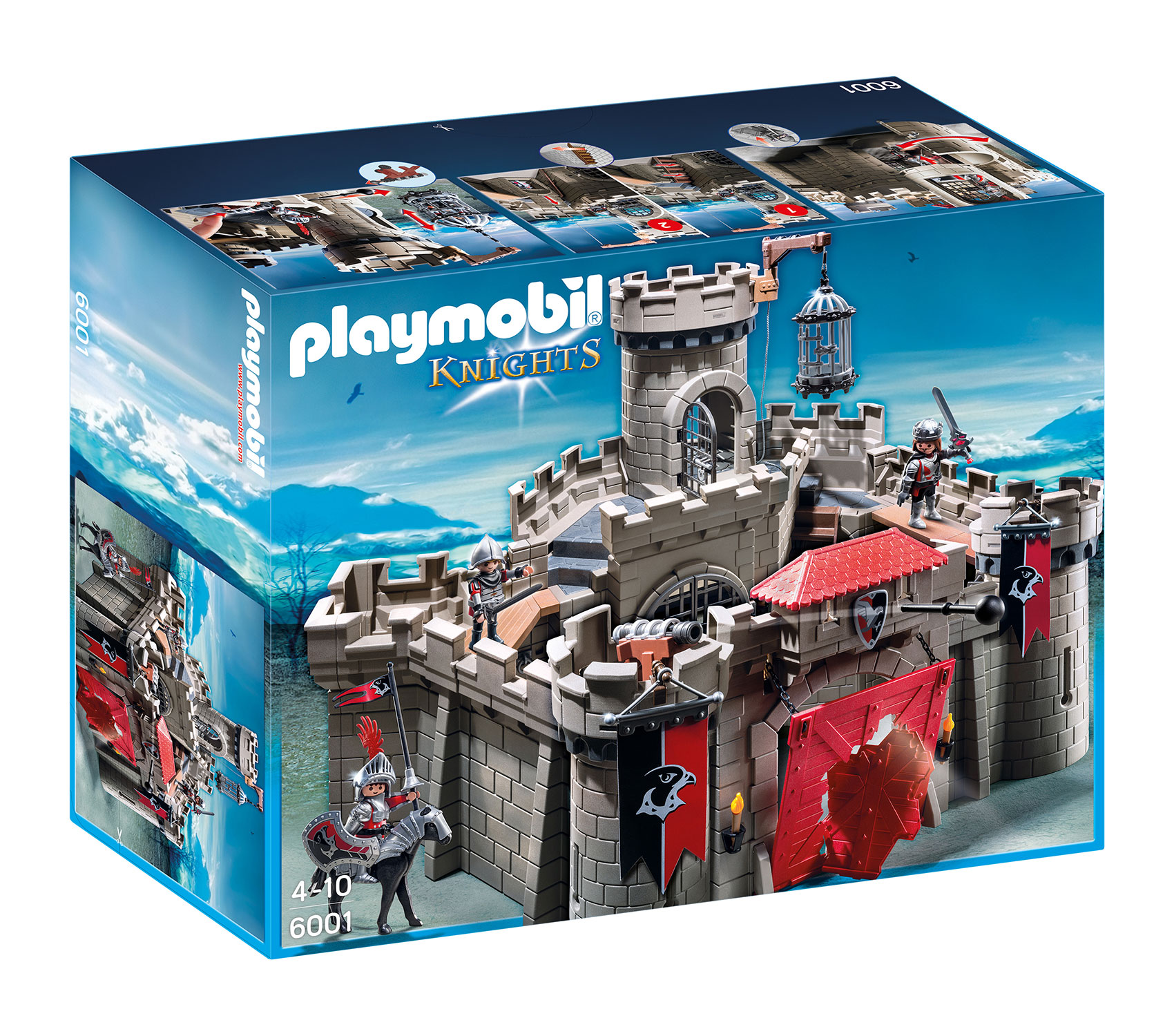 PLAYMOBIL 6001 Hawk Knights Castle Playset & Extras Geobra for sale online 