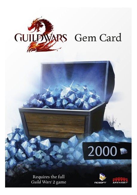 Guild Wars 2 Gem Card - 2000 Gems (Code via email) /PC DOWNLOAD