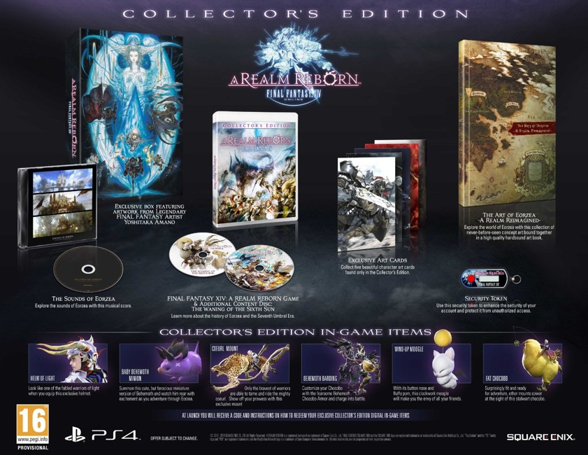 Final Fantasy XIV (14) A Realm Reborn Collectors Edition