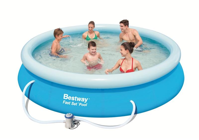 Bestway - Fast set Pool 366x76cm med pumpe  (5377 L)