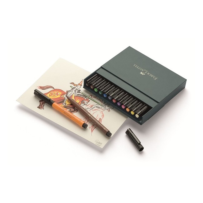 Faber-Castell - PITT artist pen B studio box of 12 (167146)
