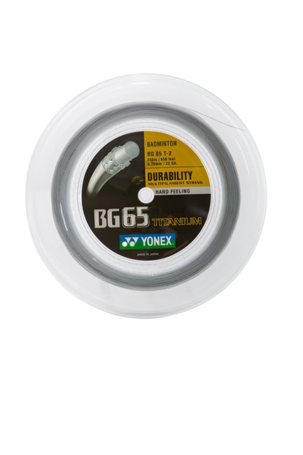 Yonex - BG-65 Titanium Badmintonstrenge 0,7 mm natur