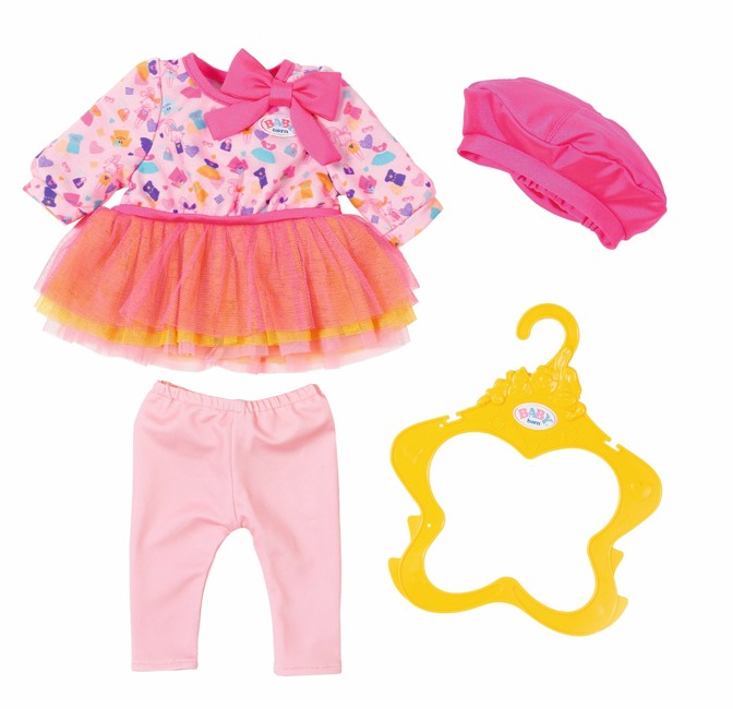 Baby Born - Dukketøj, Pink Print med skørt