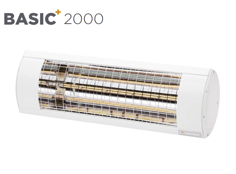 Solarmagic - 2000 BASIC+ Patio Heater - White