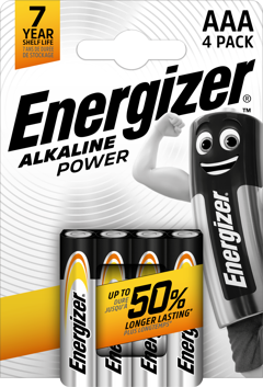 Energizer - Batteri AAA/LR03 Alkaline Power 4-Pak