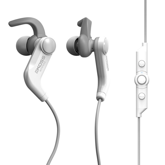 Koss - BT190i Sports In-Ear Headphones Hvid