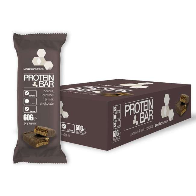 LinusPro Protein bar - Crunchy Karamel - 24 stk