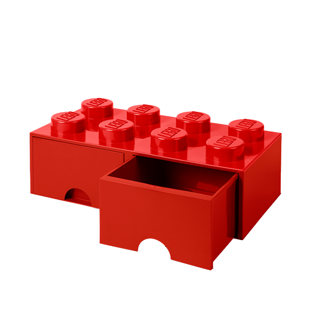 Room Copenhagen - LEGO Brick Skuffekasse 8 - Rød