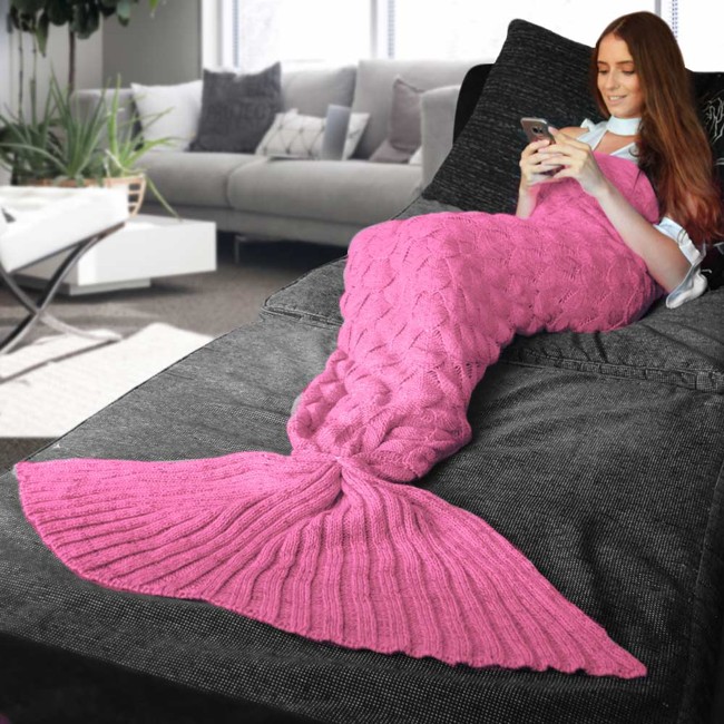 Mermaid Tail Blanket - Pink (04345.PK)