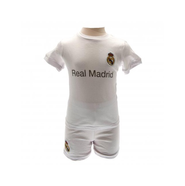 Real Madrid - T-shirt og Shorts Sæt - 12-18 mdr