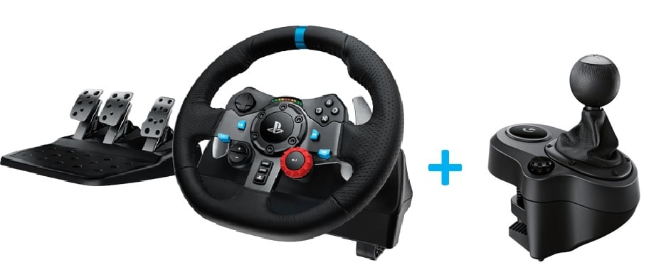 Logitech G29 Driving Force + Driving Force Shifter Bundle For PS3/PS4 - Videospill og konsoller