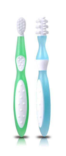 Kidsme - Min første tandbørste - Sæt - Blå/Grøn