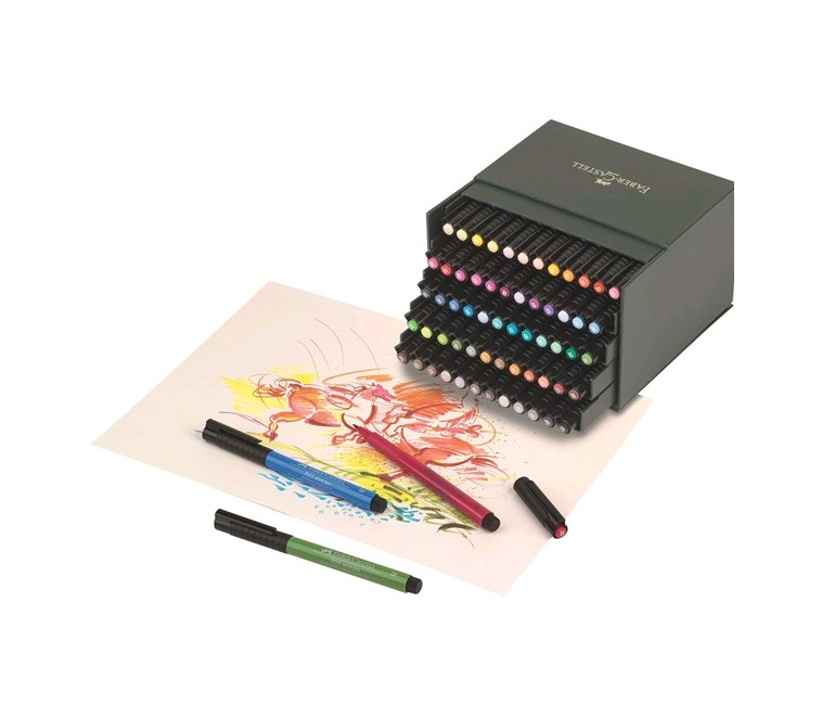 Faber-Castell - PITT Artist Pen Brush - Studio box med 60 stk