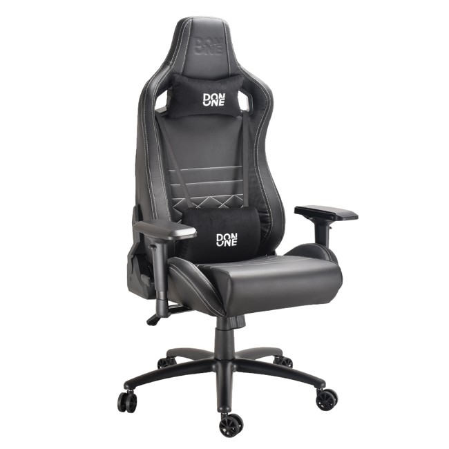 DON ONE - Gambino Gaming Chair Black/Carbon/White stiches