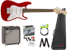 Squier By Fender - Mini Stratocaster V2 - Elektrisk 3/4 Guitar Start Pakke (Torino Red) thumbnail-1