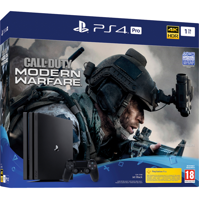 Playstation 4 PRO 1TB (Call of Duty: Modern Warfare Bundle) (Nordic box)