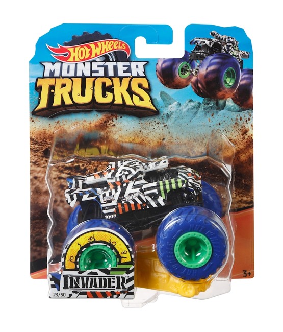 Hot Wheels - Monster Trucks 1:64 - Invader (GBT32)