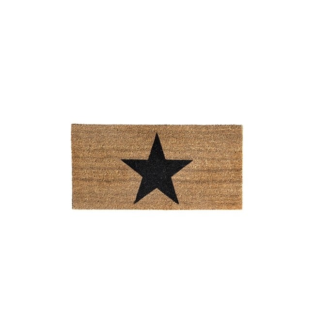 Bloomingville - Stjerne Dørmåtte 80 x 40 cm - Brun