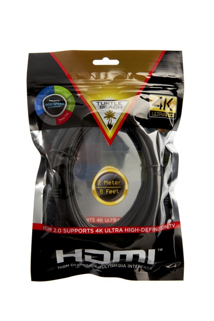 Turtle Beach HDMI 2.0 Cable 2M/6 Feet Support 4K TV