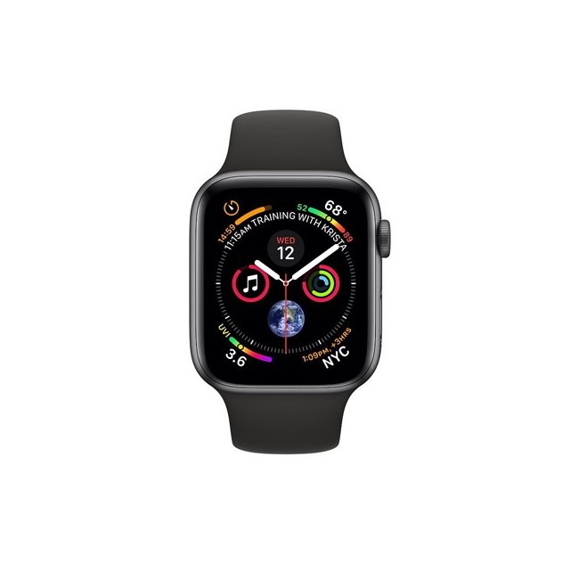 Apple Watch S4 44mm Space Gray / Black Band