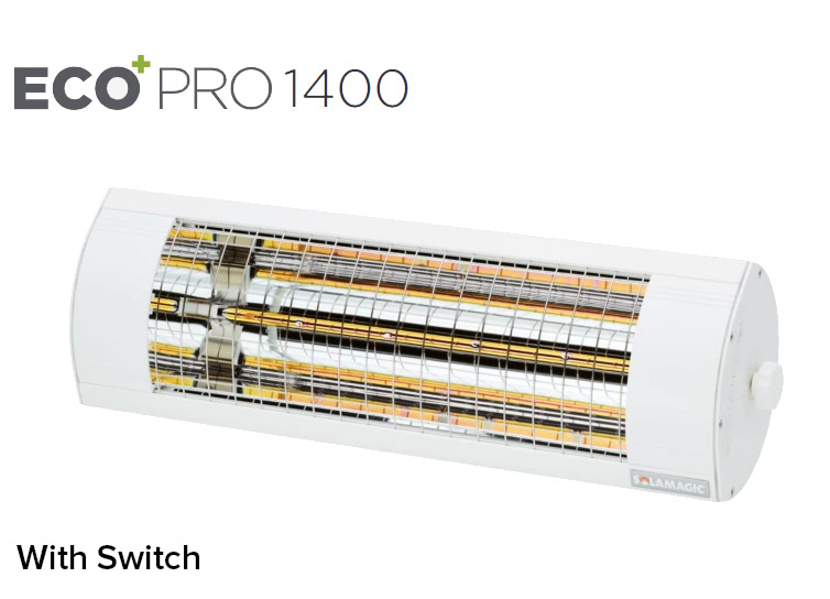 âSolamagic - 1400 ECO+ PRO Patio Heater W/Switch - White