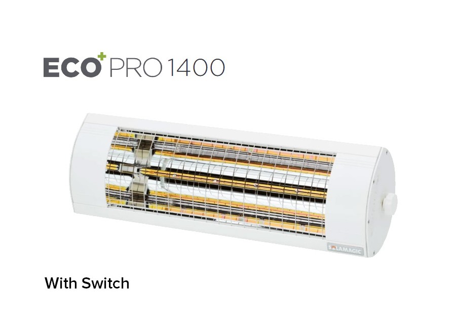 ​Solamagic - 1400 ECO+ PRO Patio Heater W/Switch - White
