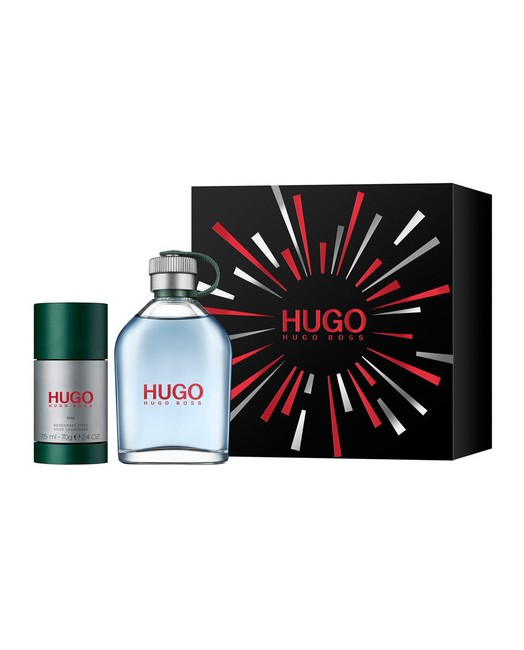 Hugo Boss - Hugo Man EDT 200 ml + Deo stick 75 ml - Gavesæt