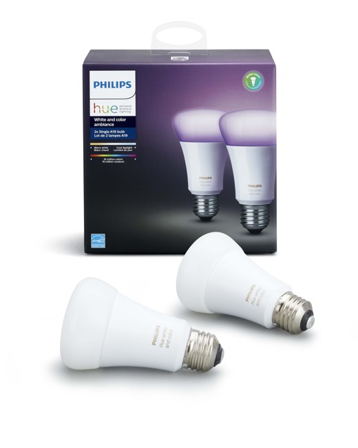 zz Philips Hue - E27 2 Pack -  White & Color Ambiance - Bluetooth