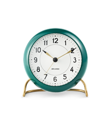 Arne Jacobsen - Station Table ​Clock ​ - Green/White (43677)