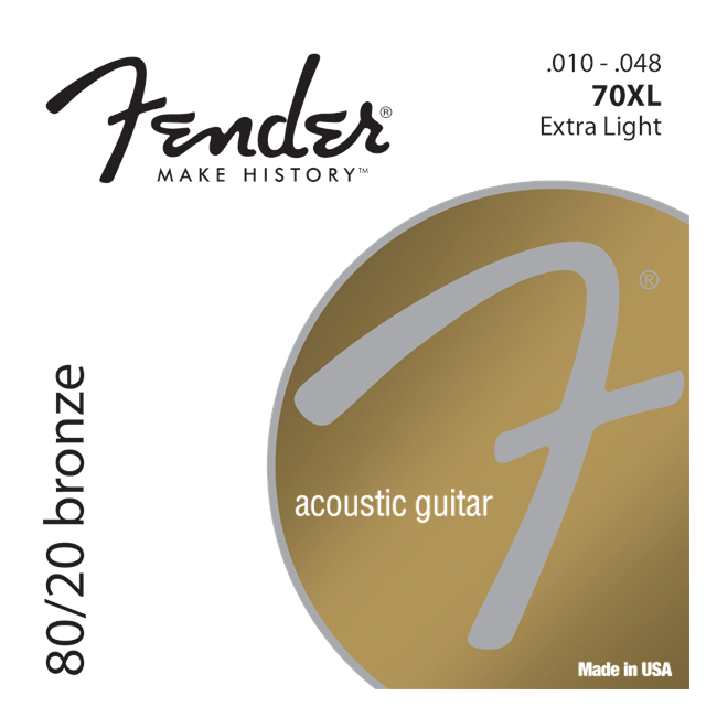 Fender - 80/20 Bronze 70XL - Akustisk Guitar Strenge Sæt (10-48)