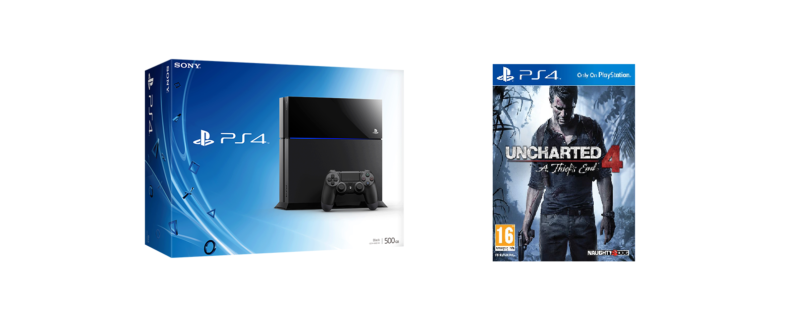 Predictor eksplodere chauffør Køb Playstation 4 Console 1TB With Uncharted 4 game