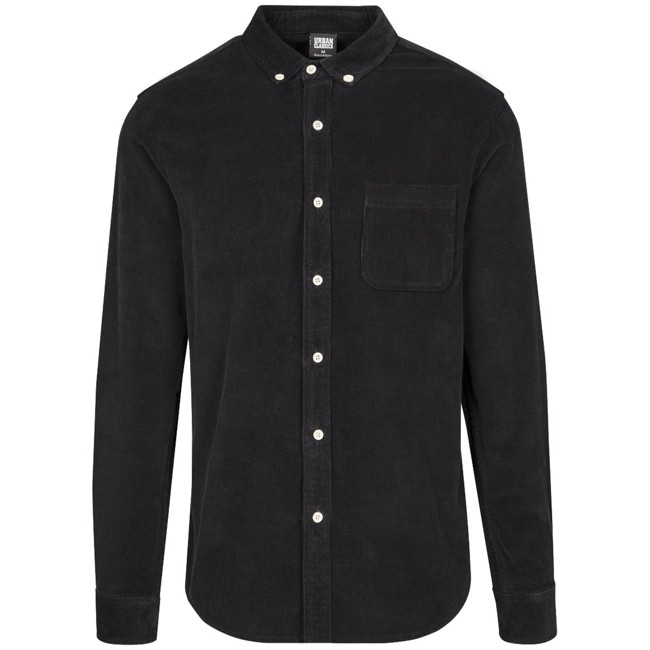 Urban Classics - Corduroy Shirt black